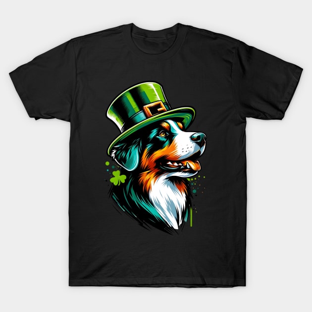 Appenzeller Sennenhund Embraces Saint Patrick's Day T-Shirt by ArtRUs